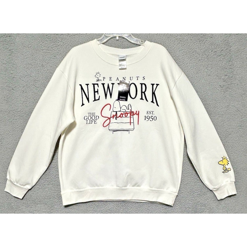 Peanuts New York Snoopy & Woodstock Sweatshirt Womens Sz 2XL "The Good Life" NEW